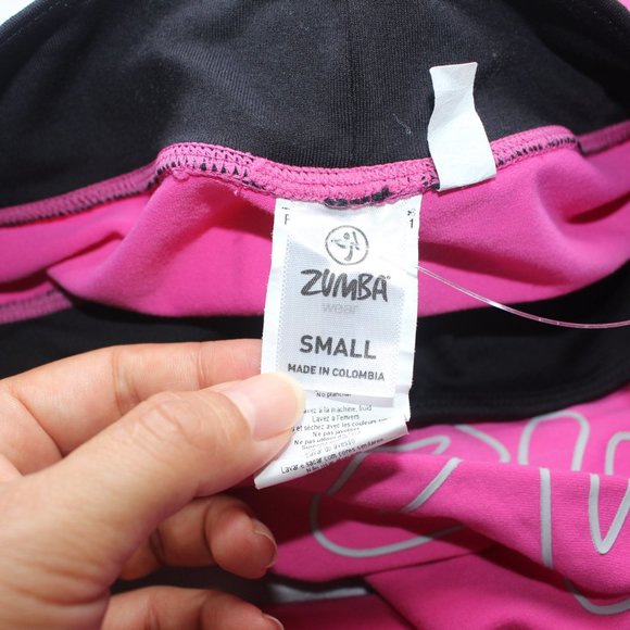 Zumba Pink Cropped Capri Leggings - Picture 5 of 8